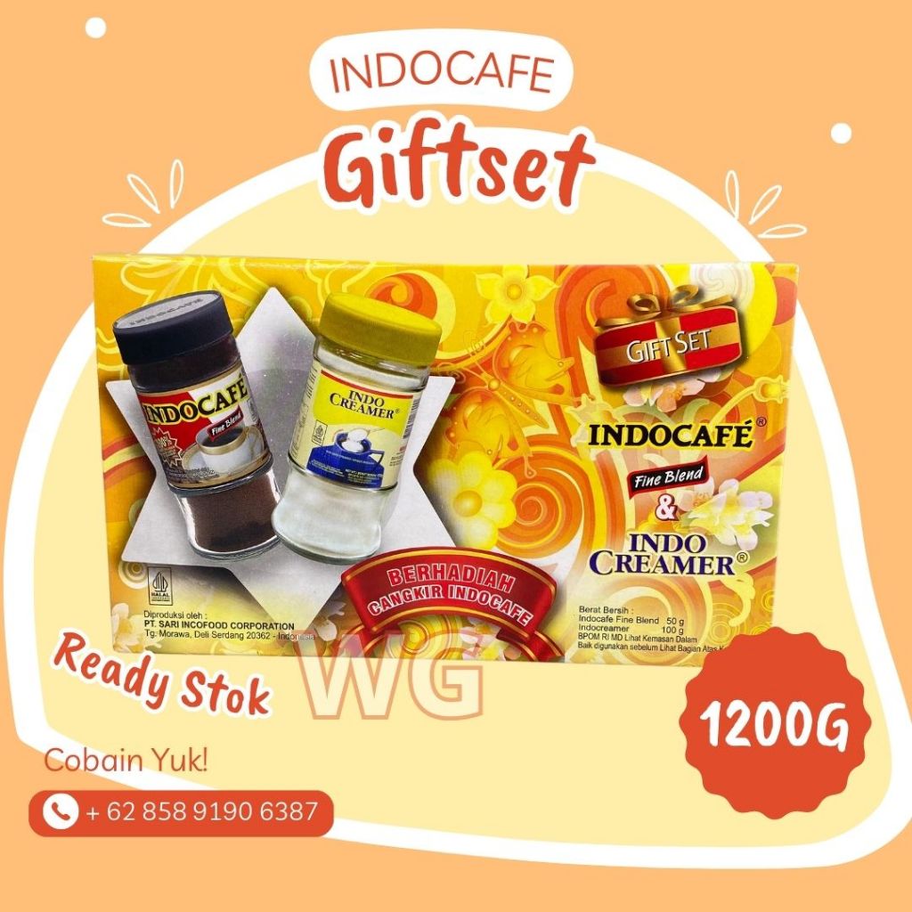 

Kopi Indocafe Fine Blend & Indo Creamer+Gifset ( Botol )