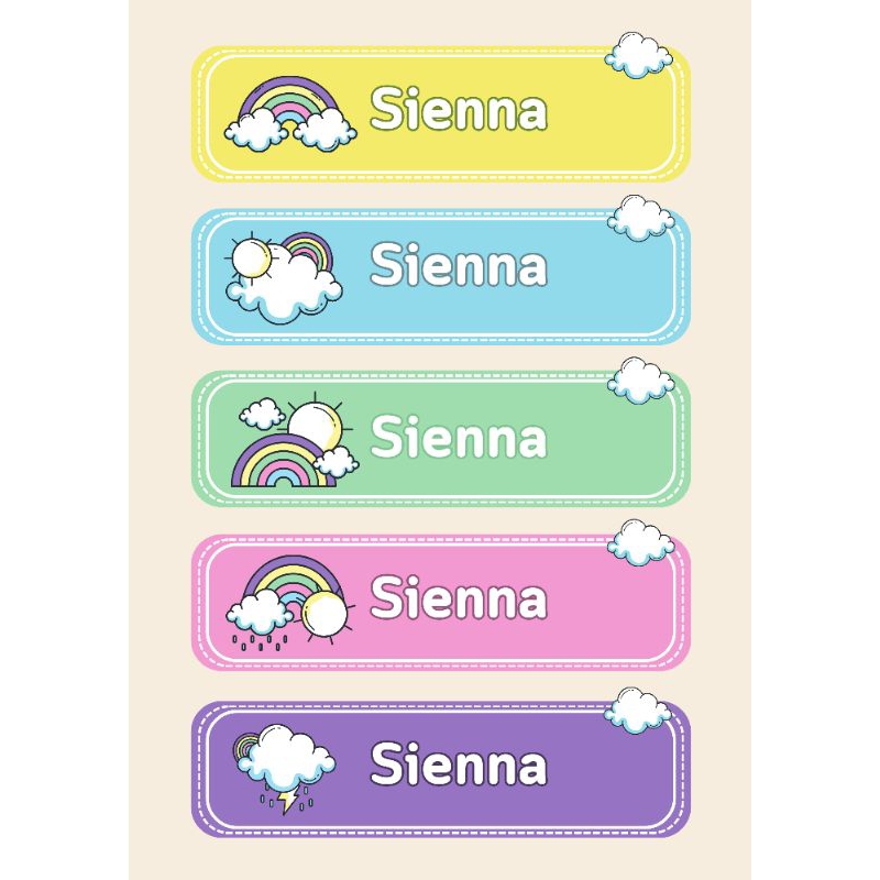 

STIKER CUSTOM LEBEL NAMA LUCU GLOSSY UDAH CUTTING