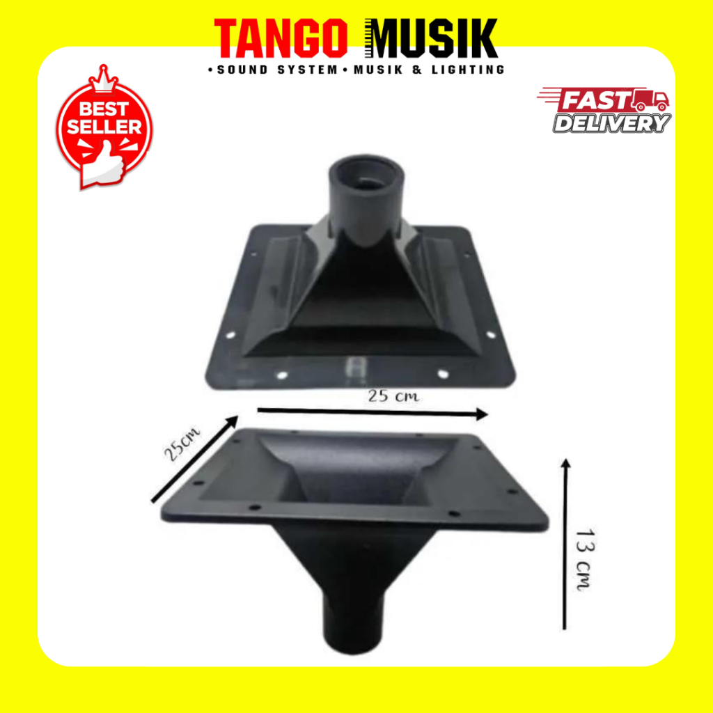 HORN TWITTER 13 X 25CM THANOS JH 5201 ORIGINAL / Horn TW Thanos JH 5201 plastik black / Horn tweeter