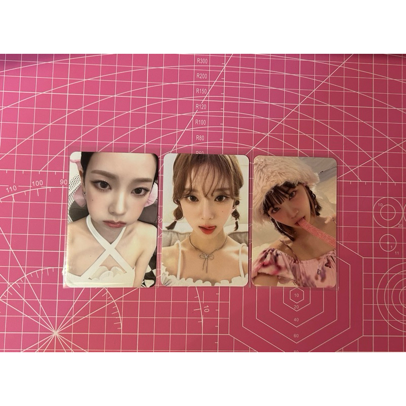 Photocard karina cimol & winter melet official & Chaewon yupi