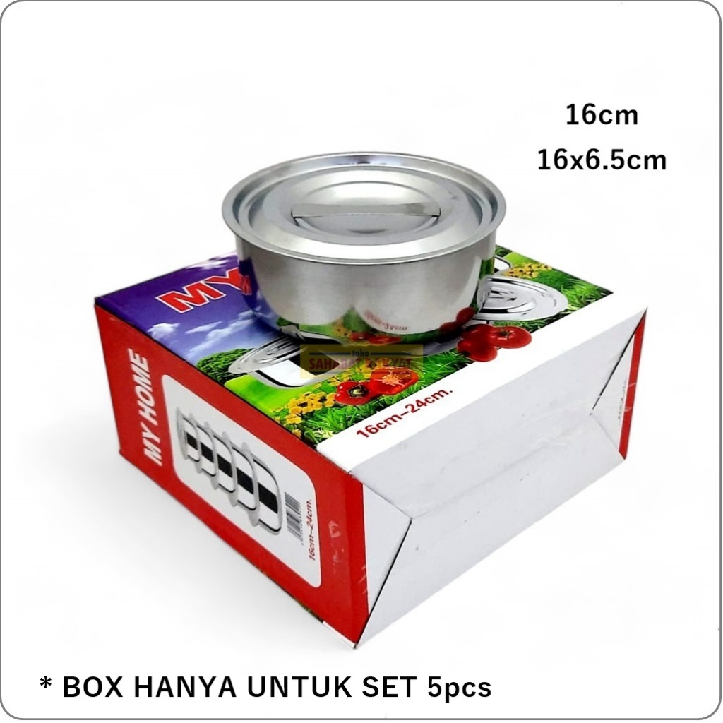 Panci Kuah/Panci Rebus Panci Stainless My Home 16cm