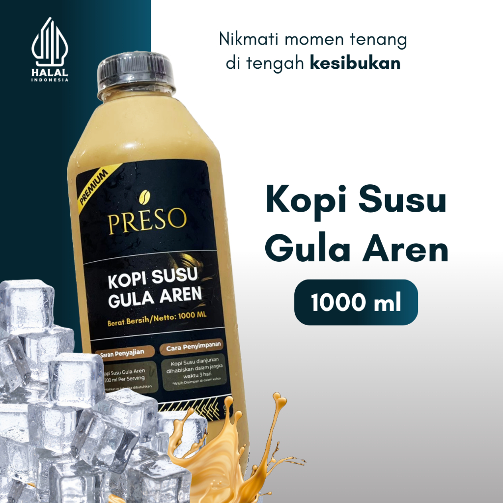 

PRESO ES Kopi Susu Gula Aren 1000 ml - Ready to Drink