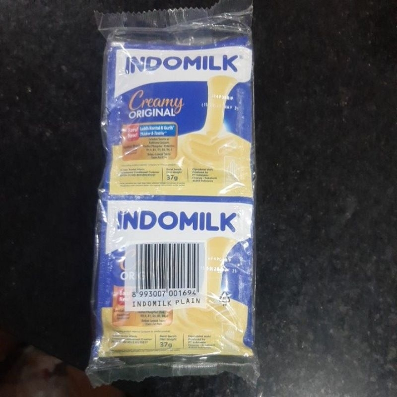 

susu indomilk sachet vanilla putih 1 pack isi 6 pcs