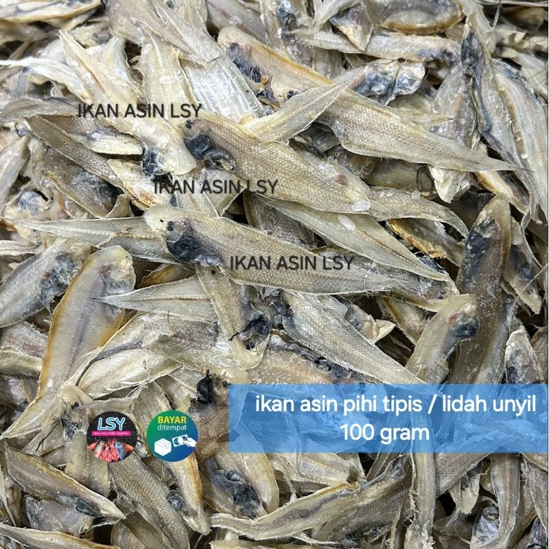 

ikan asin lidah unyil / pihi kecil 100gram