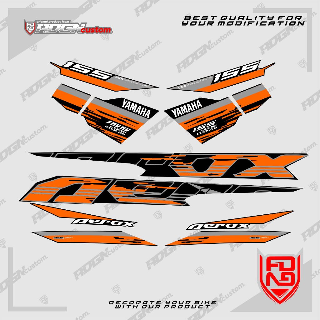 Striping Aerox connected Custom nvx