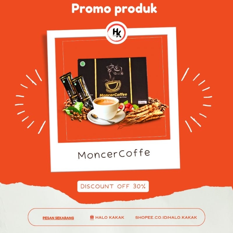 

MCRMonceerCoffee Original 1 Box Isi 8 Sachet Pria Herbal Alami