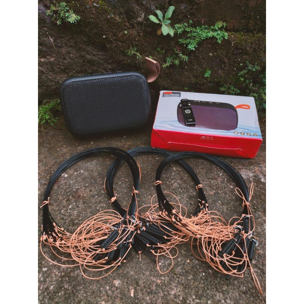 3 IKAT TALI RACIK JERAT BURUNG SAWAH + MUSIK BOX MP3