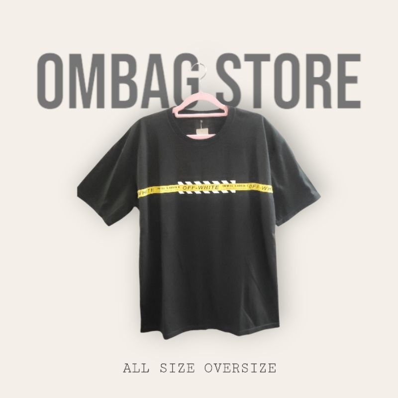 Kaos Off White, Distro Allsize Oversize.