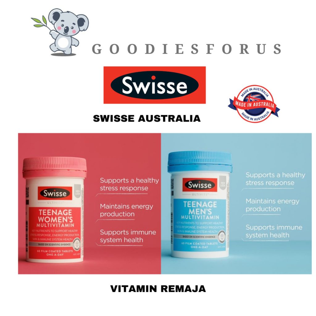 Swisse Ultivite Teen Multivitamin 60 Tablets/Vitamin remaja