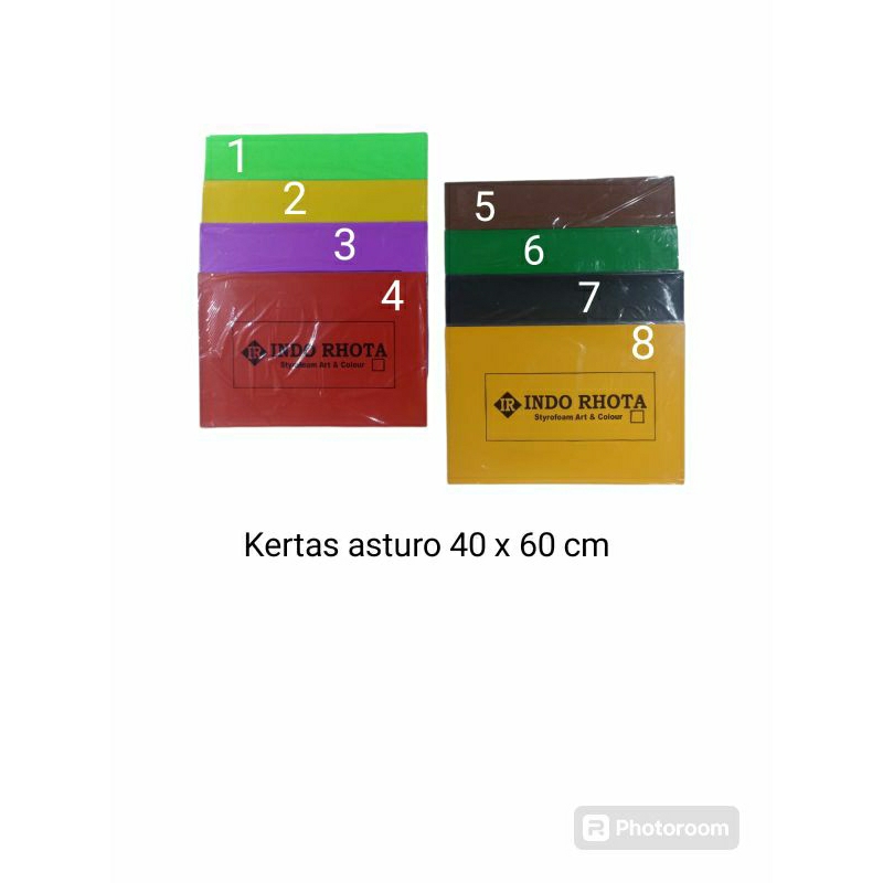 

kertas asturo 40 x 60 cm isi 50 lmbr