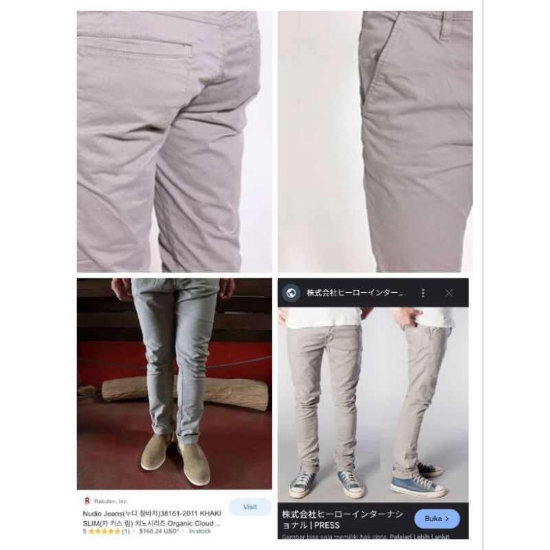 Nudie jeans chino pants not selvedge iron heart momotaro