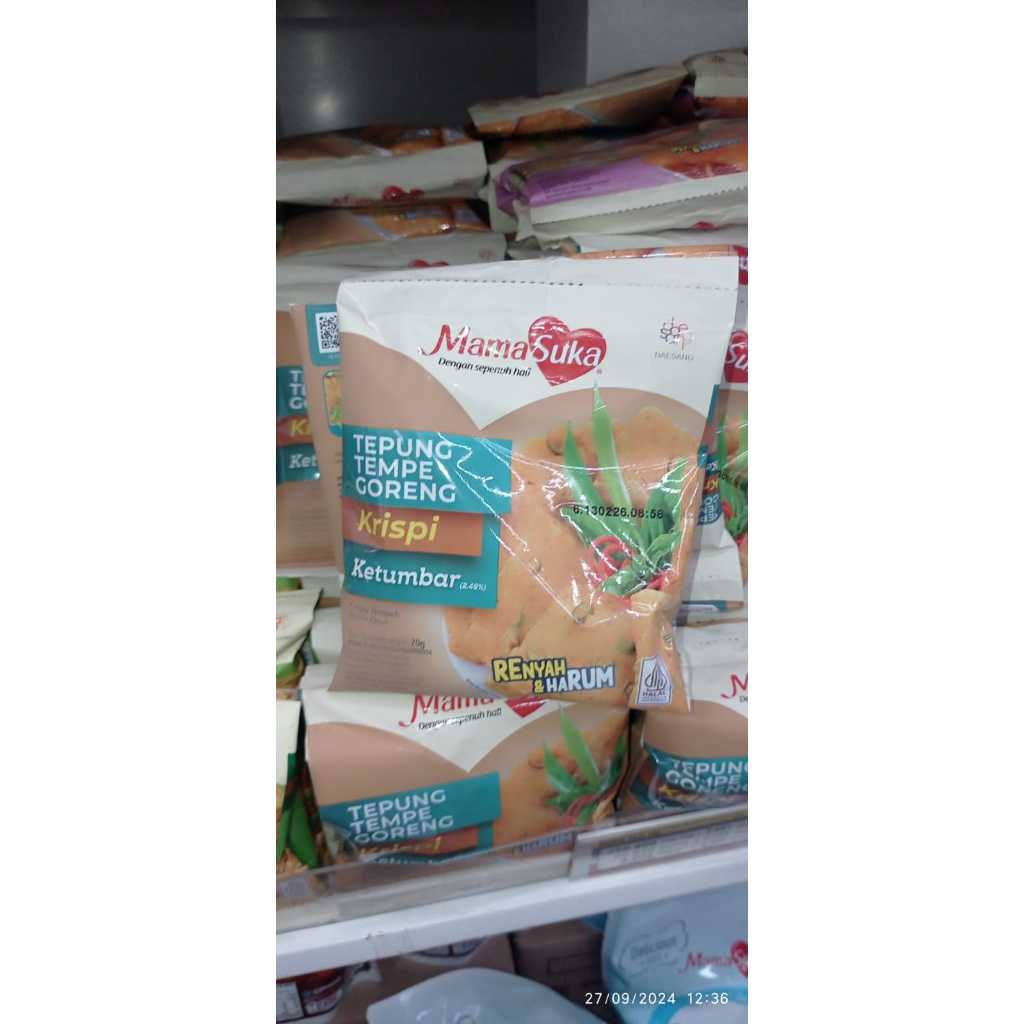

MAMASUKA TEPUNG TEMPE GORENG KRISPI KETUMBAR PER PACK 70GR - PER KARTON