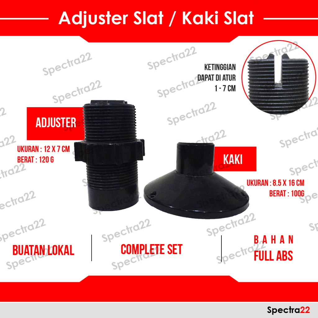 Kaki dan Adjuster Slat Plastik 1 Set Alas Lantai Kandang Ternak Ayam