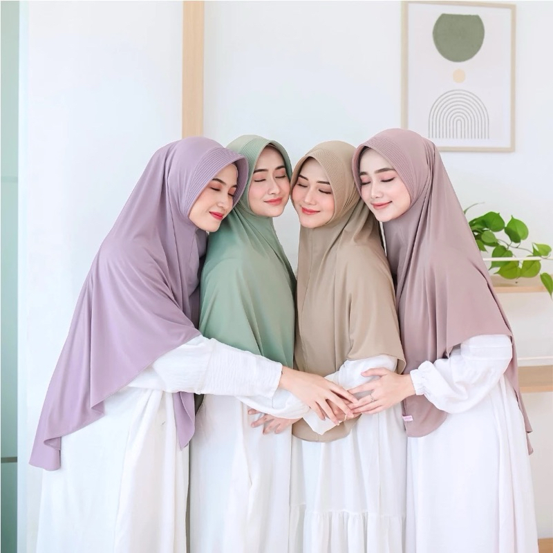 Bayar di Tempat Hijab Bergo Pad Hamidah Ukuran XL