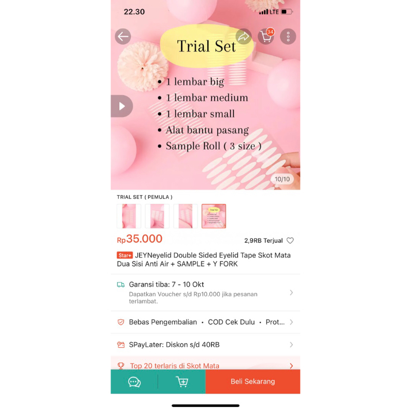 JEYN EYELID DOUBLESIDED Eyelid Tape Skot Mata