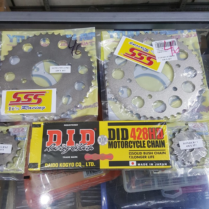 Gear Set Gir SSS Rantai DID CB150R CS1 SONIC 125 VIX NVL FU Byson CBR