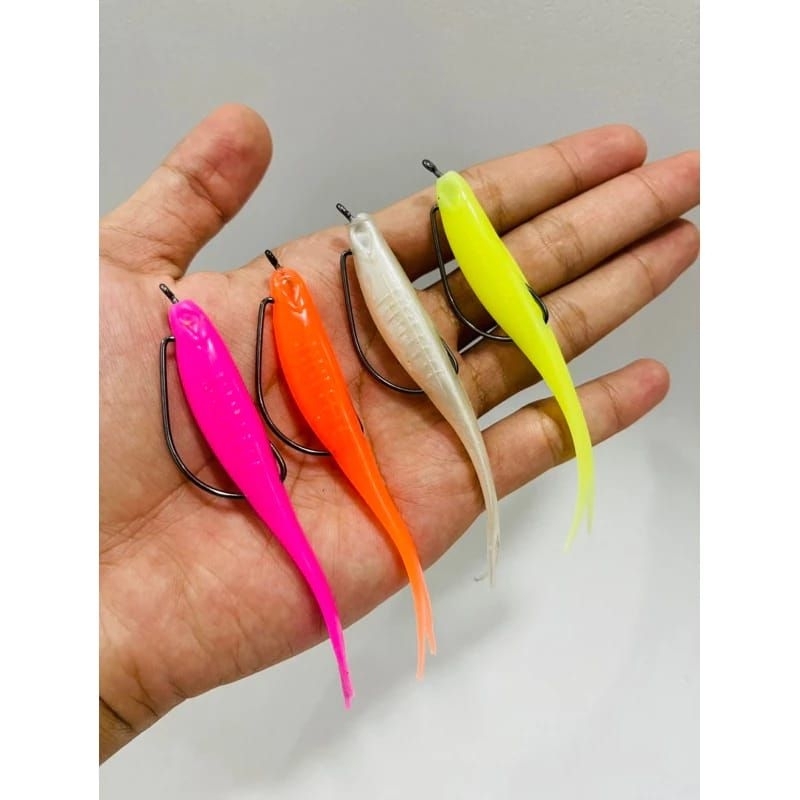SILENCER 10CM REPLIKA OZMY PAKAI HOOK UMPAN CASTING UNTUK TOMAN DAN GABUS GACOR NINJA PANCING