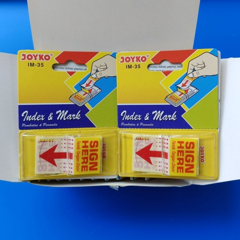 

Sign Here Joyko IM-35 Sticky Notes Label Transparant