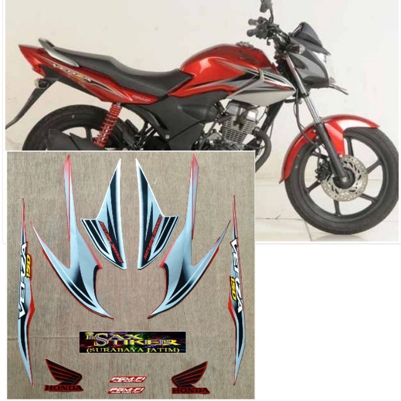 Striping Original Honda Verza merah tahun 2013