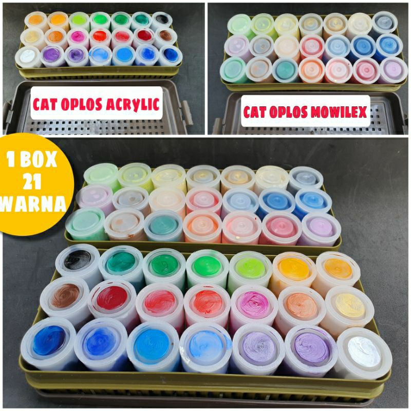 paket lengkap cat acrylic & mowilex