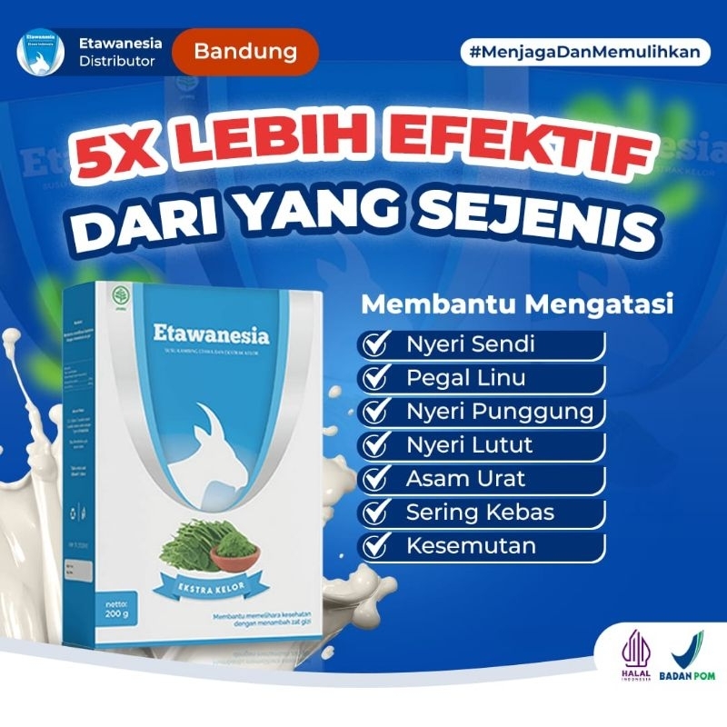 

Paket 1 Box Etawanesia-Susu Etawanesia Etawa Biru Ampuh Atasi Sesak Nafas Nyeri Sendi Asam urat Pegel linu