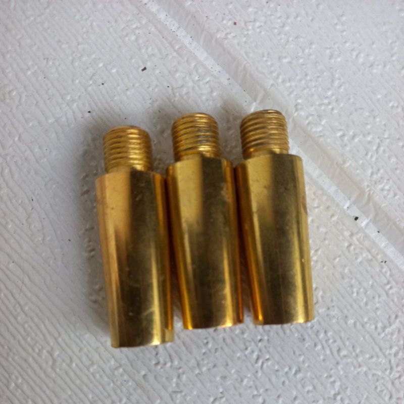 Nepel Sambungan Peredam Warna Kuning Emas OD 13mm