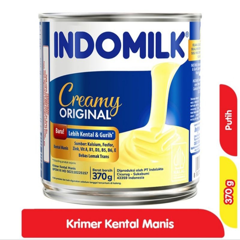 

INDOMILK Krimer Kental Manis Putih 370 g