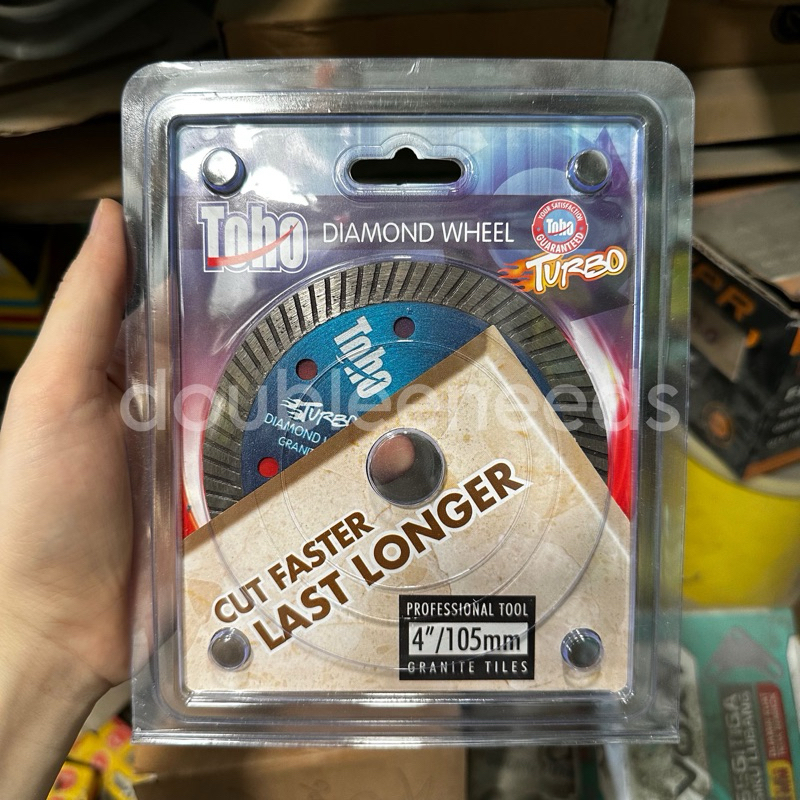 MATA POTONG GRANIT DIAMOND WHEEL TOHO TURBO 4” / MATA POTONG GRANIT TOHO TUBO BAGUS