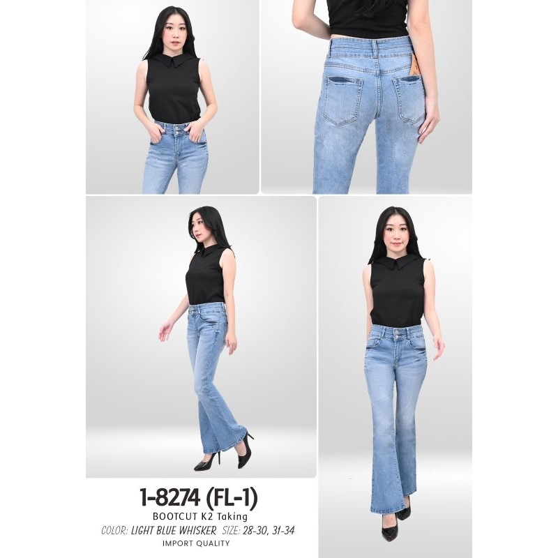 celana cutbray wanita - celana cutbray jeans - jeans cutbray - cutbray jeans- Stretch -cutbray Miss 