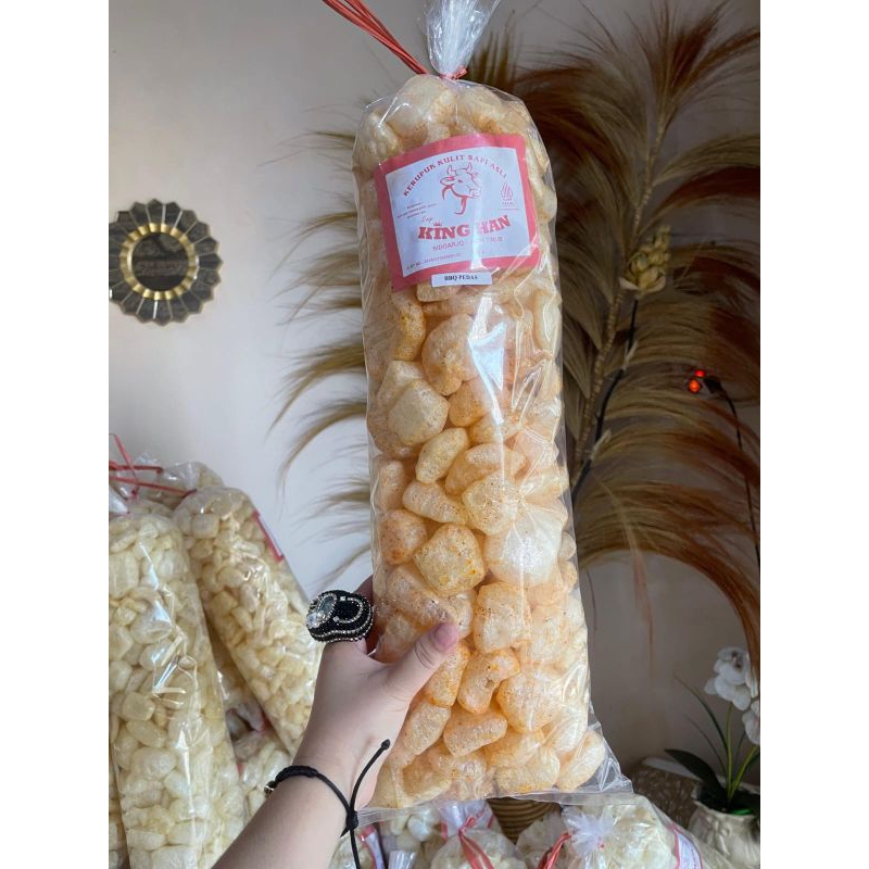 

Krupuk Rambak Sapi Darodok Barbeque Pedas
