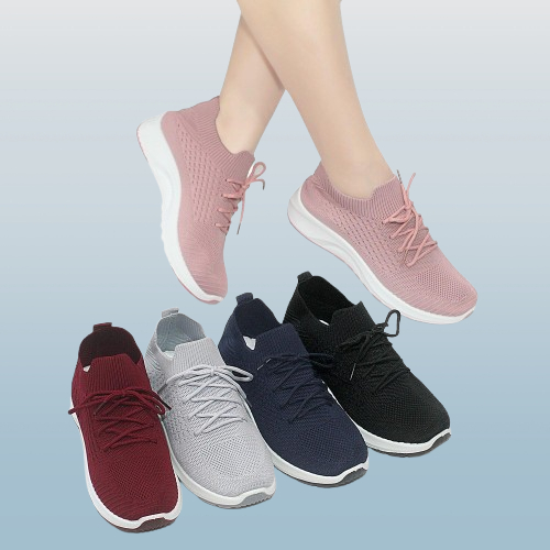 Sepatu Import Wanita Olahraga Rajut Sport Premium Sport Nyaman H