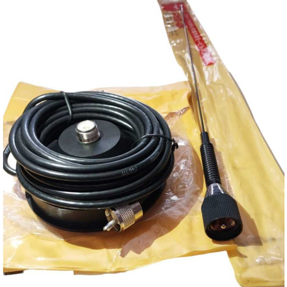 PAKET ANTENA RIG MOBIL ANTENA M150 HITAM BRACKET MAGNET