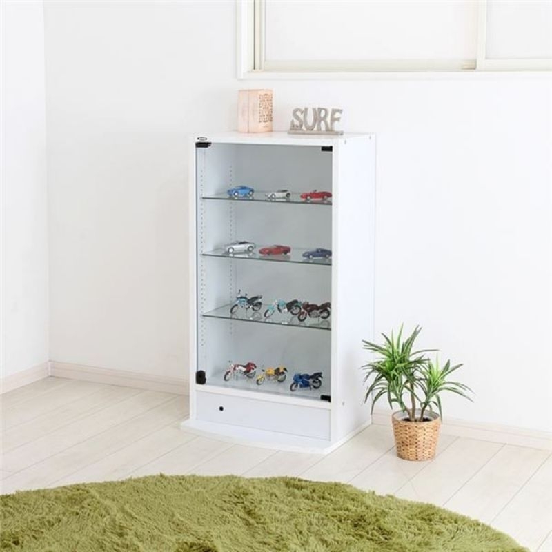 lemari hias display lemari hias modern minimalis Lemari Buku Transparan Rak Buku Serbaguna Lemari Bu