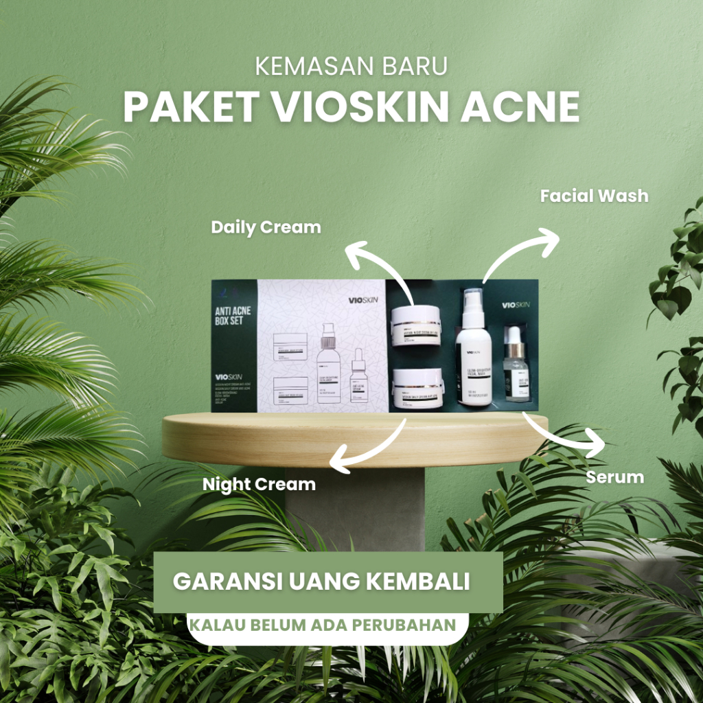 VIOSKIN SERUM OBAT PENGHILANG JERAWAT PRIA WANITA jerawat batu bruntusan pasir yang parah