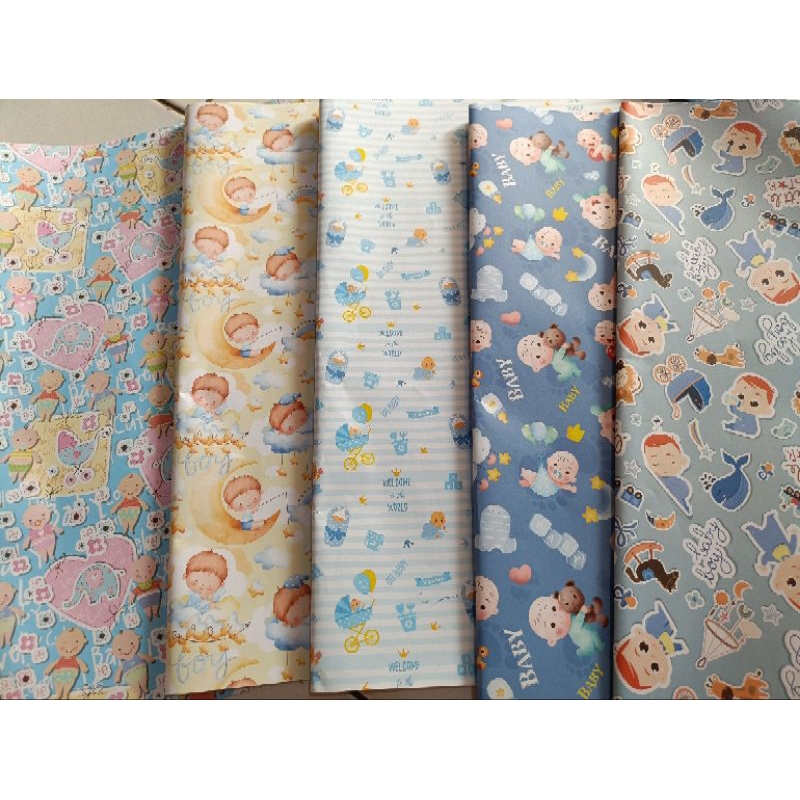 

kertas kado motif bayi isi 20pcs