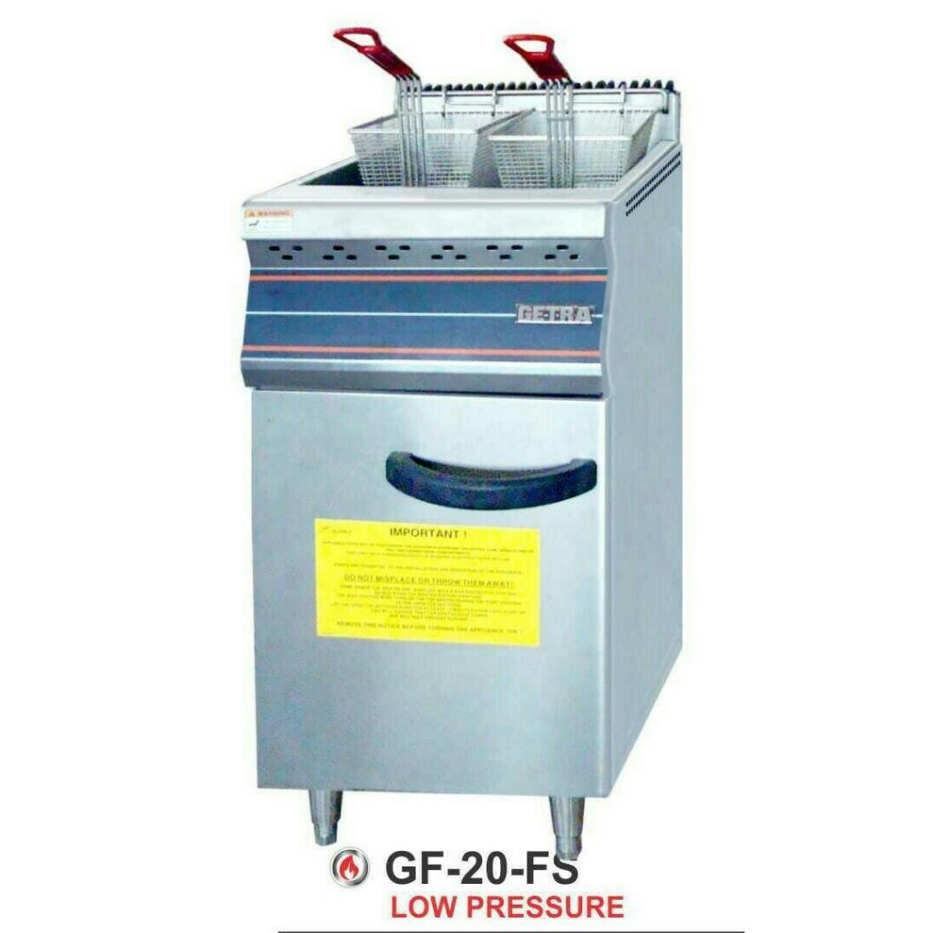 DEEP FRYER GAS 20 liter GETRA GF-20-FS/MESIN PENGGORENGAN