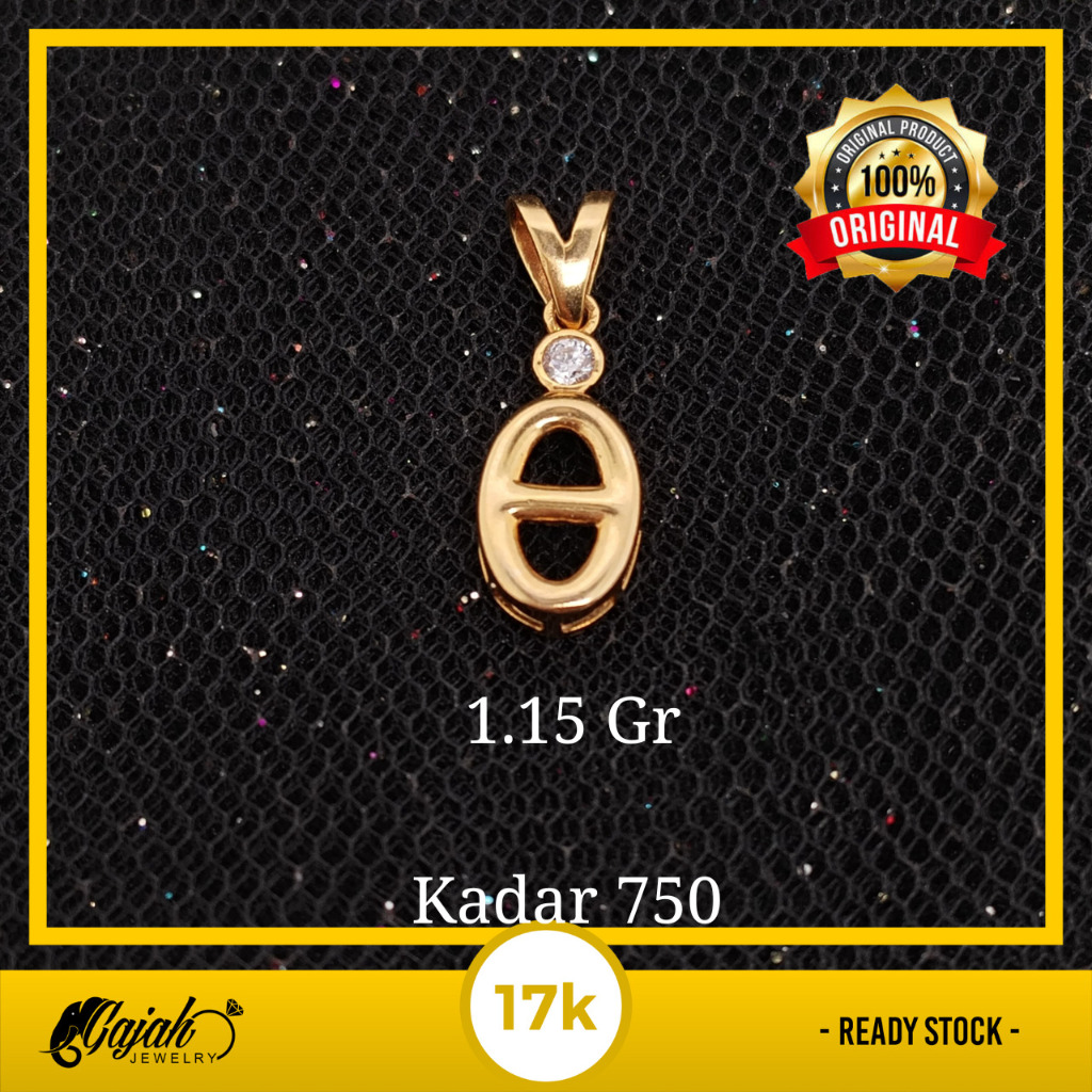 Liontin Emas 17K - Toko Emas Gajah Online - 1.15 Gr - 6799