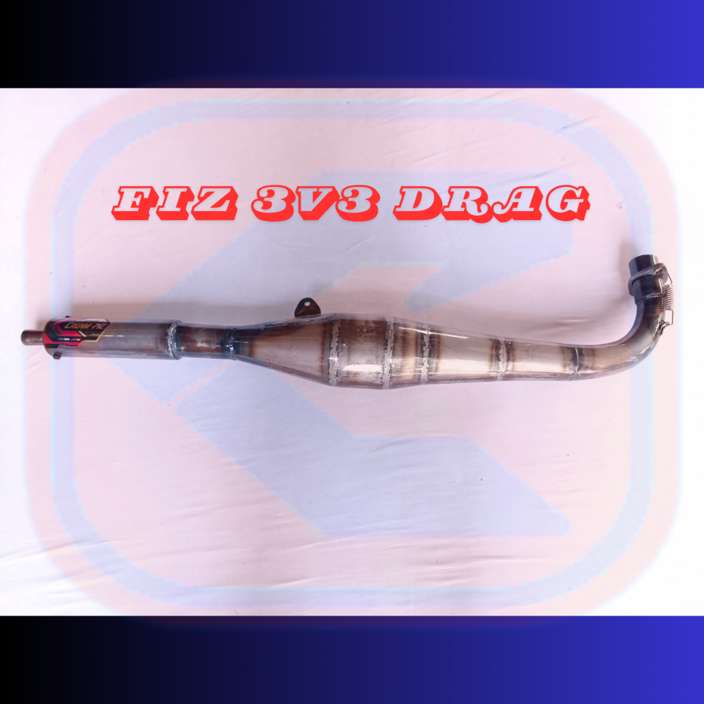 Knalpot CREAMPIE F1ZR FIZ Balap Drag 3v3 Asli