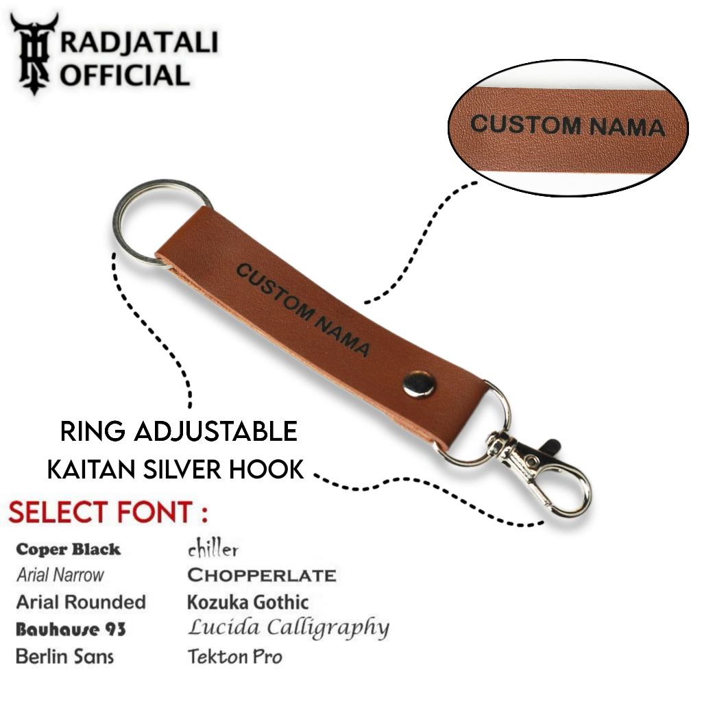 

ID V3 KEYCHAIN KULIT CUSTOM NAMA GRAFIR GANTUNGAN KUNCI MOTOR STRAP PHONE CUSTOM MURAH