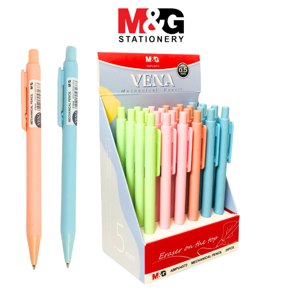 

Pensil Mekanik M&G Vena Tip 0.5 mm Warna Pastel Plus Eraser #AMPU4573 Mechanical Pencil - SATUAN