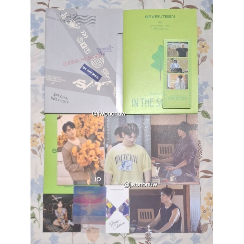 free claim postcard minicard photostirp in the soop its 2 & album your choice - jun hoshi wonwoo woo