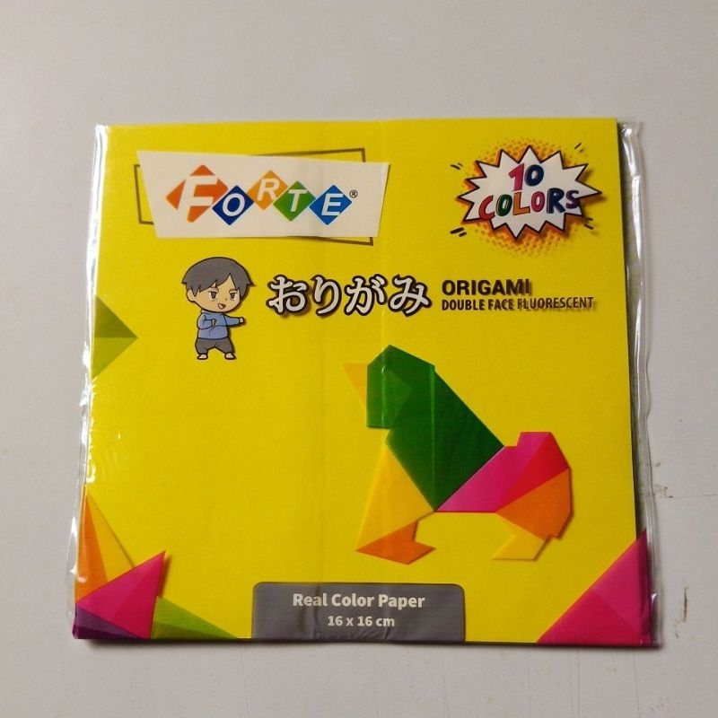 

Kertas Origami 10 Warna Ukuran 16 X 16 ( 20 lembar )