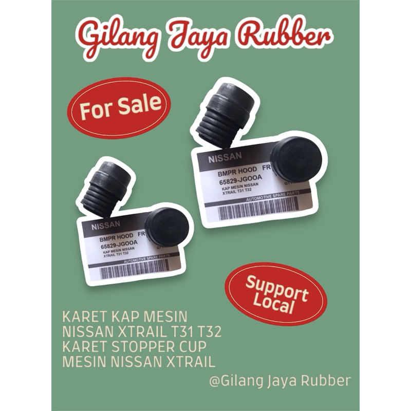 KARET KAP MESIN NISSAN XTRAIL T31 T32 KARET STOPPER CUP MESIN NISSAN XTRAIL