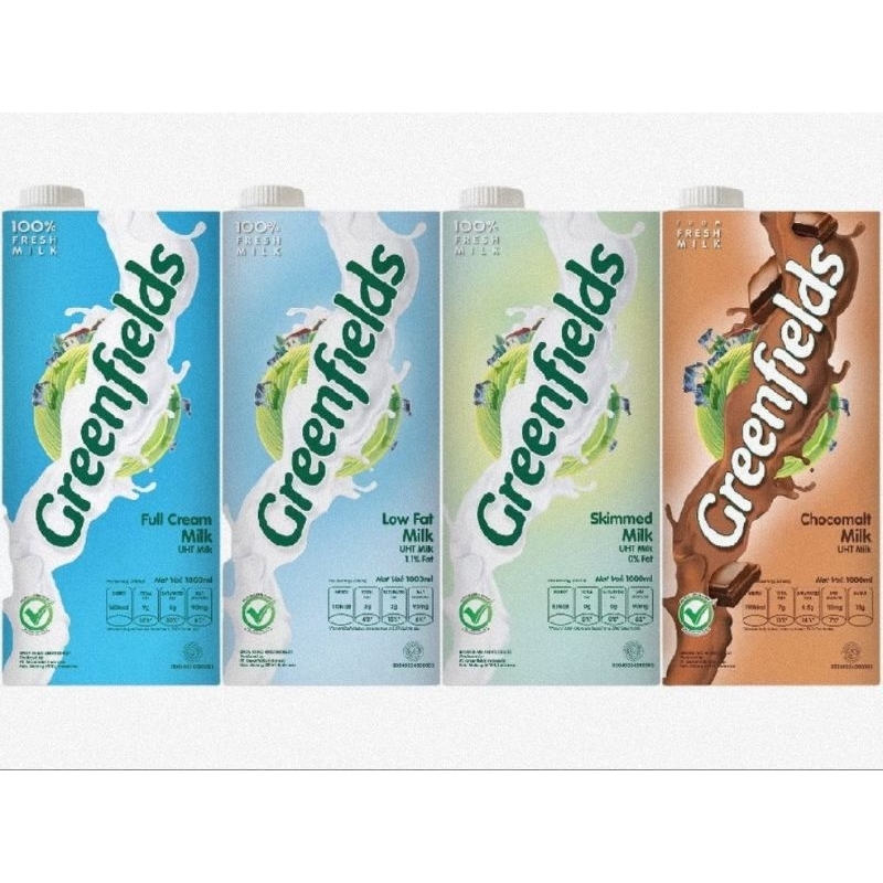 

Susu Greenfield Full Cream | Skimmed | Coklat (1 Liter)