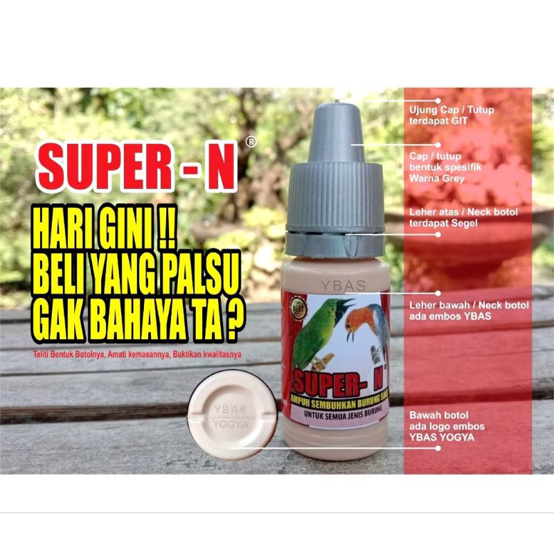 SUPER N SUPER KICAU OBAT BURUNG SAKIT SUPER-N