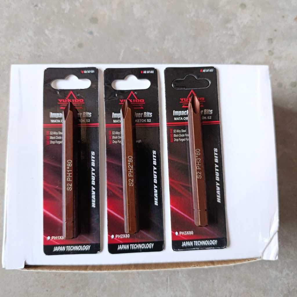 PROMO (3Pcs) Mata Obeng Ketok Mata Getok PH1 PH2 PH3 Mata obeng ketok/pukul