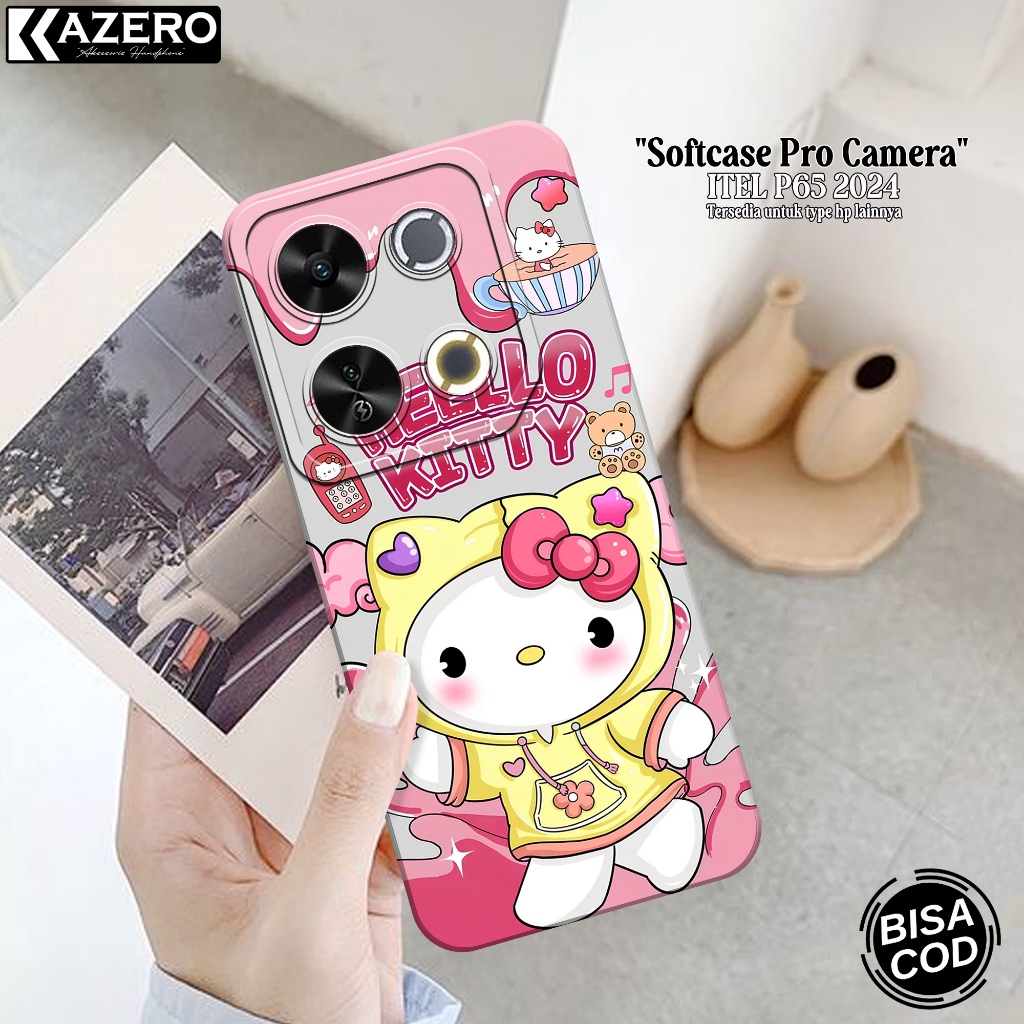 Silikon Hp Itel P65 2024 Pro Camera Softcase Itel P65 2024 Fashion Case Kartun Case Itel P65 2024 Ca