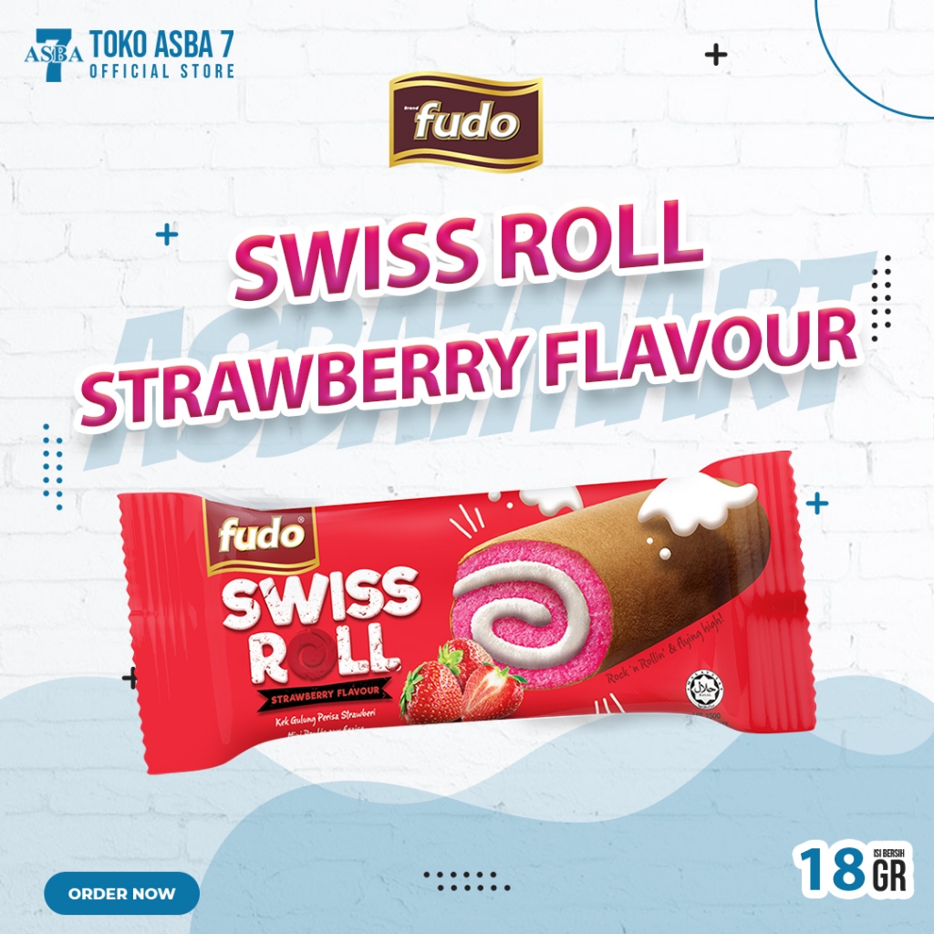 

FUDO SWISS ROLL STRAWBERRY FLAVOUR 18G