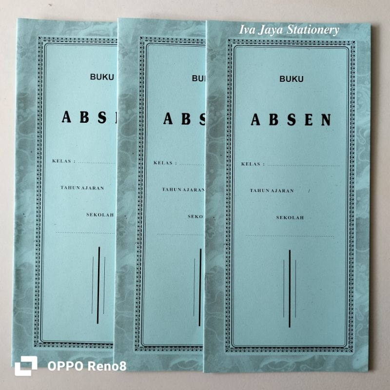 Buku Absen Presensi Sekolah / Kantor