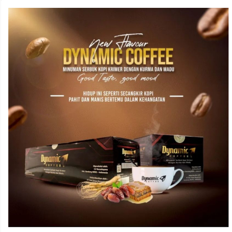 

NEW KEMASAN Dynamic coffee Kopi Dynamic minuman serbuk kopi gula krimer isi 10 sachet